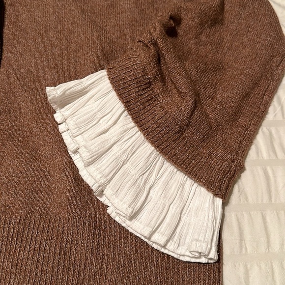 NWT Sam Edelman Women's Autumn Ruffle-Cuff Cardigan Sweater size XS - Picture 5 of 7
